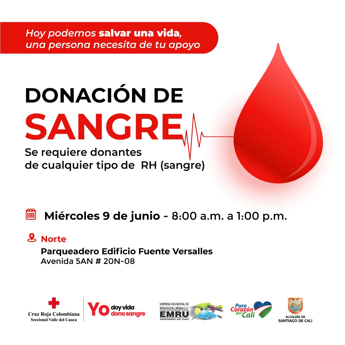 Jornada donación de sangre 9 de junio