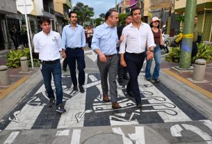 António Leitão Amaro, ministro de la Presidencia de Portugal, visitó el Obrero para conocer su transformación y estrechar relaciones