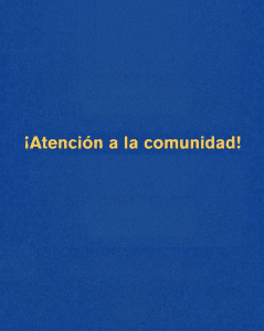 ¡Atención a la comunidad! Suspensión temporal de atención presencial por sismo