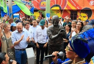 El Obrero inauguró recorrido patrimonial con 51 murales y 12 esculturas en homenaje a leyendas de la salsa